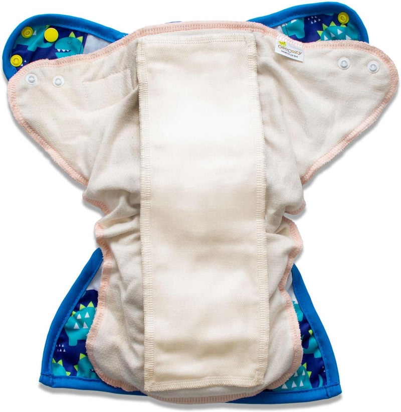 OsoCozy Gauze Cloth Diaper Doublers - 100% Unbleached Gauze Weaved Cotton, 4x12 inches, 6 Layers Thick. Add Extra Absorbency to Your Cloth Diapers - 12 Pack - Image 3